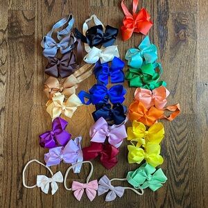 Lot of 24 hair bow headbands